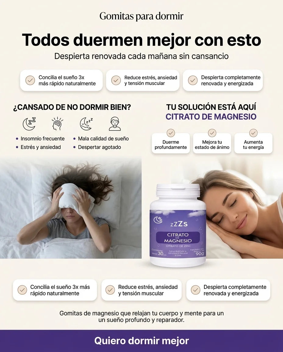Gomitas para Dormir | Citrato de Magnesio
