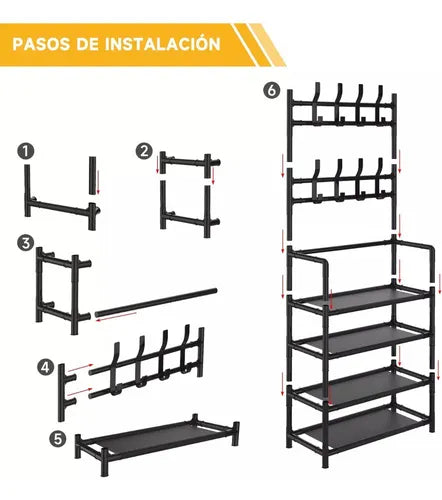 Estante Organizador de Zapatos y Abrigos