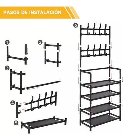 Estante Organizador de Zapatos y Abrigos